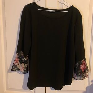 Ladies Blouse with Floral Belle Sleeves - XXL